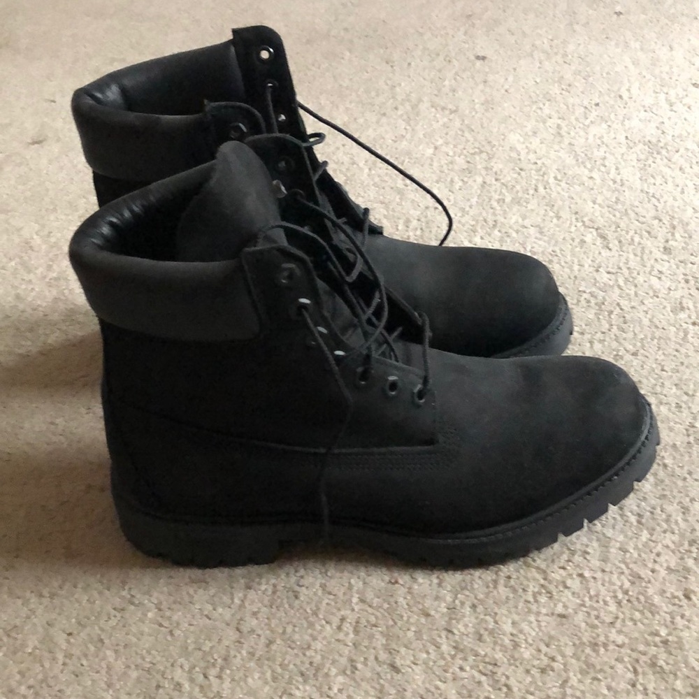 BLACK Timberland boots men size 10